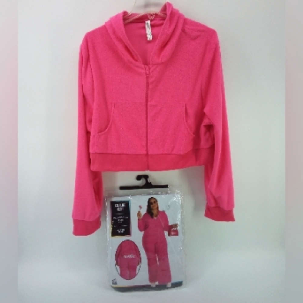NWOT Couture Cutie Pink Track Suit Jacket ONLY Early 2000's Suit Yourself